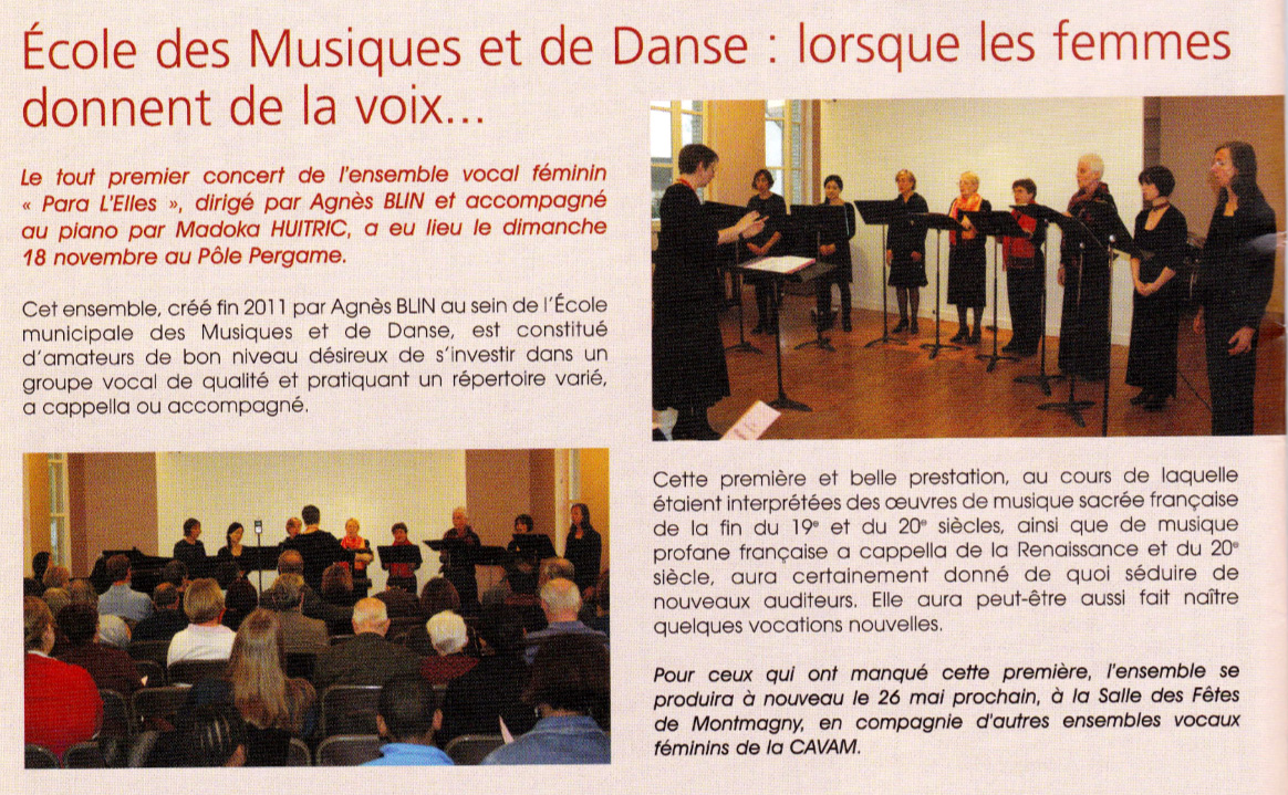 Extrait de Montmagny Info - Magazine municipal d'information, 47, janvier 2013